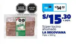 Makro La segoviana súper tocino ahumado pqte. oferta
