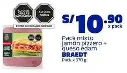Makro Braedt pack mixto jamón pizzero + queso ėdam oferta
