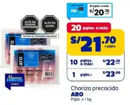 Makro Aro chorizo precocido pqte. oferta