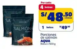Makro Aqua porciones de salmón bolsa oferta