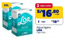 Makro Loa agua ligera caja oferta