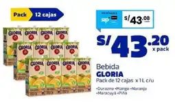 Makro Gloria bebida oferta