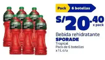 Makro Sporade bebida rehidratante tropical oferta