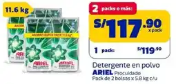 Makro Ariel detergente en polvo procuidado oferta