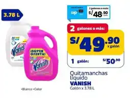 Makro Vanish quitamanchas liquido galón oferta