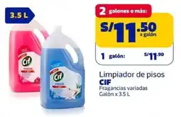 Makro Cif limpiador de pisos fragancias variadas galón oferta