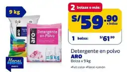 Makro Aro detergente en polvo bolsa oferta