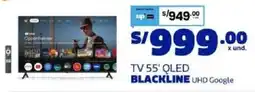Makro Blackline tv 55' qled uhd google oferta