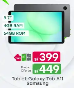 Tottus samsung tablet galaxy tab A11 oferta