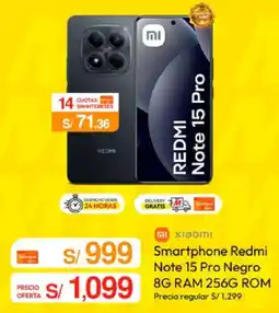 Metro Redmi smartphone note 15 pro negro oferta