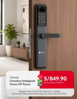 Sodimac Travex cerradura inteligente cmr oferta