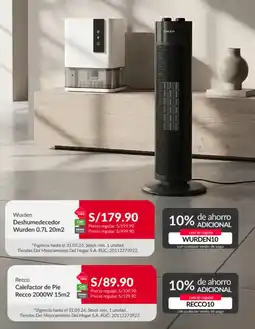 Sodimac Recco calefactor de pie oferta