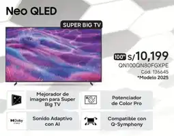 Hiraoka Samsung neo qled super big tv 100" oferta