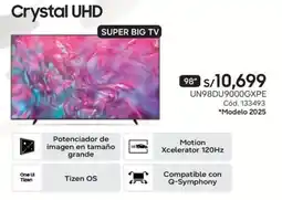 Hiraoka Samsung crystal uhd super big tv 98" oferta