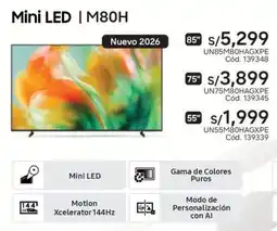 Hiraoka Samsung mini led/m80h 85" oferta