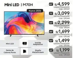 Hiraoka Samsung mini led /m70h 85" oferta