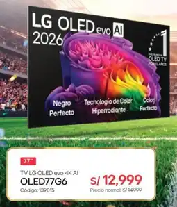 Hiraoka Lg tv 77" oferta