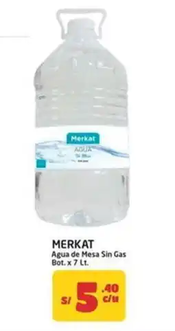 MaxiAhorro Merkat agua de mesa sin gas bot. oferta