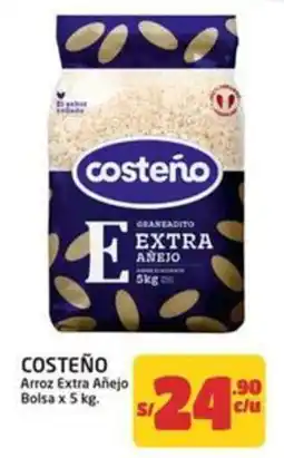 MaxiAhorro Costeño arroz extra añejo bolsa oferta