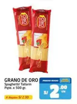 MaxiAhorro Grano de oro spaghetti/ tallarin pqte. oferta