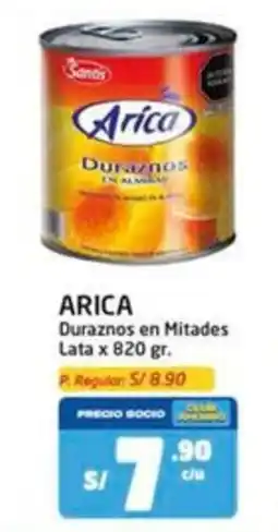 MaxiAhorro Arica duraznos en mitades lata oferta