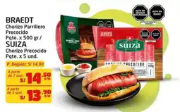 MaxiAhorro Braedt chorizo parrillero precocido pqte. oferta