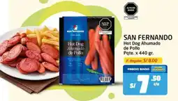 MaxiAhorro San fernando hot dog ahumado pqte. oferta