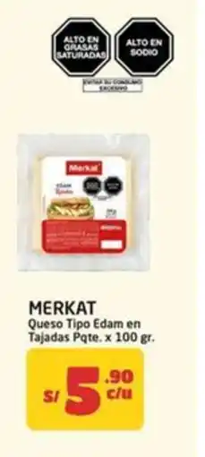 MaxiAhorro Merkat queso tipo edam en tajadas pqte. oferta