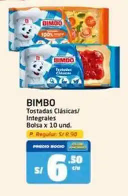 MaxiAhorro Bimbo tostadas clásicas/ integrales bolsa oferta
