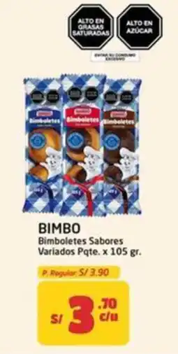 MaxiAhorro Bimbo bimboletes sabores variados pqte. oferta