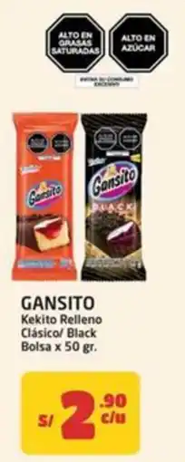 MaxiAhorro Gansito kekito relleno clásico/ black bolsa oferta