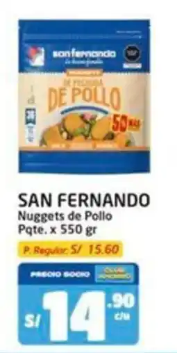 MaxiAhorro San fernando nuggets de pollo pqte oferta