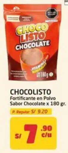MaxiAhorro Chocolisto fortificante en polvo sabor chocolate oferta