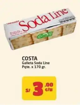 MaxiAhorro Costa galleta soda line pqte. oferta