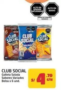 MaxiAhorro Club social galleta salada sabores variados bolsa oferta