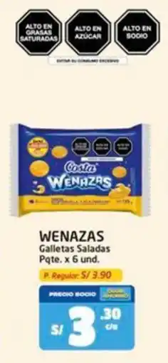 MaxiAhorro Wenazas galletas saladas pqte. oferta