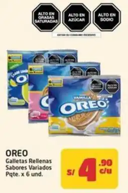 MaxiAhorro Oreo galletas rellenas sabores variados pqte. oferta