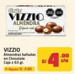 MaxiAhorro Vizzio almendras bañadas en chocolate caja oferta
