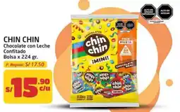 MaxiAhorro Chin chin chocolate con leche confitado bolsa oferta