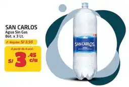 MaxiAhorro San carlos agua sin gas bot. oferta