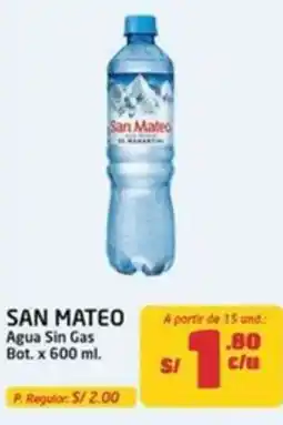 MaxiAhorro San mateo agua sin gas bot. oferta