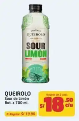 MaxiAhorro Queirolo sour de limón bot. oferta