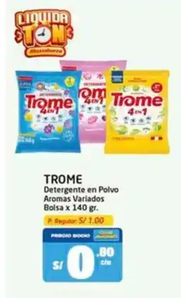 MaxiAhorro Trome detergente en polvo aromas variados bolsa oferta