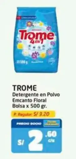MaxiAhorro Trome detergente en polvo emcanto floral bolsa oferta