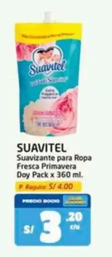 MaxiAhorro Suavitel suavizante para ropa fresca primavera doy pack oferta