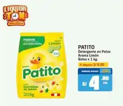 MaxiAhorro Patito detergente en polvo aroma limón bolsa oferta