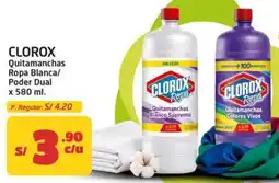 MaxiAhorro Clorox quitamanchas ropa blanca/ poder dual oferta