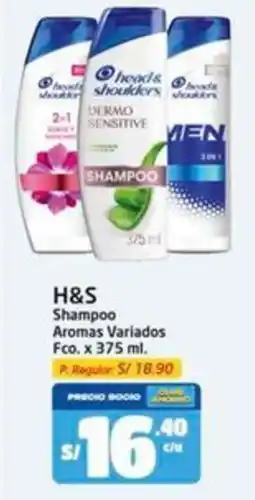 MaxiAhorro H&s shampoo aromas variados fco. oferta
