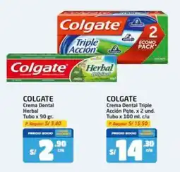 MaxiAhorro Colgate crema dental herbal tubo oferta