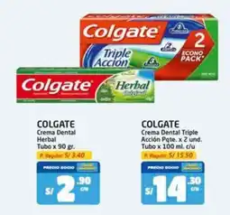 MaxiAhorro Colgate crema dental triple acción pqte. oferta